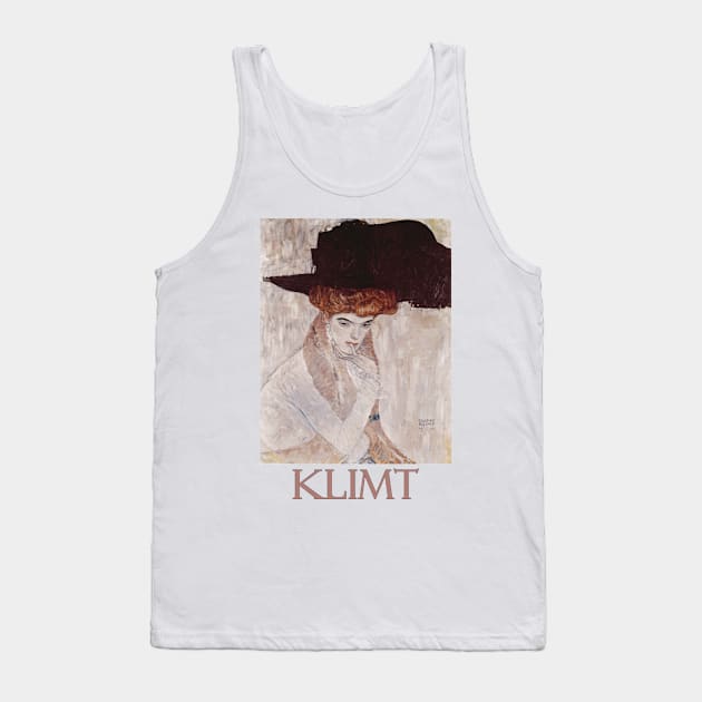 The Black Feathered Hat by Gustav Klimt Tank Top by Naves